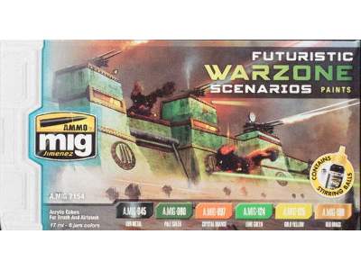 A.Mig 7154 Futuristic Warzone Scenarios Color Set - image 1