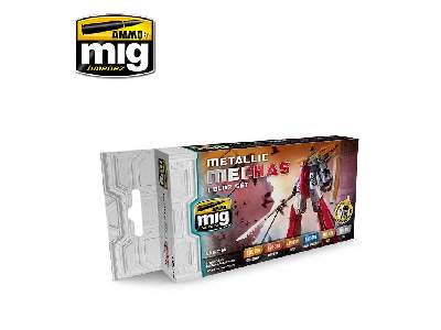 A.Mig-7158 Metallic Mechas Color Set - image 1