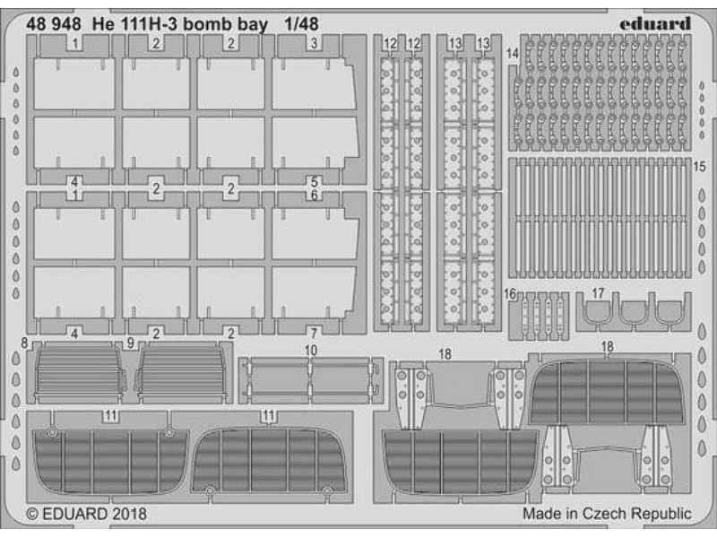 He 111H-3 bomb bay 1/48 - Icm - image 1