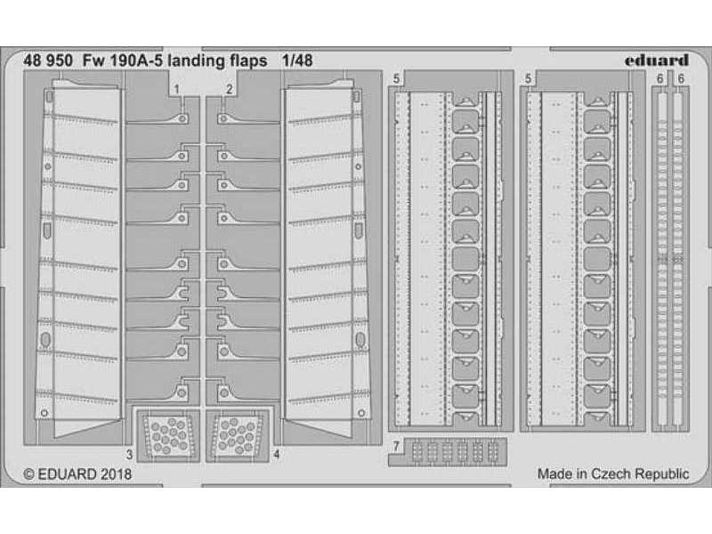 Fw 190A-5 landing flaps 1/48 - Eduard - image 1