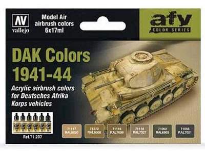 Model Air Color Set DAK Colors 1941-1944 - 6 pcs. - image 1