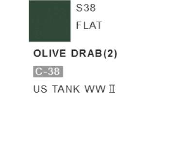 S038 Olive Drab (2) - (Flat) Spray - image 1