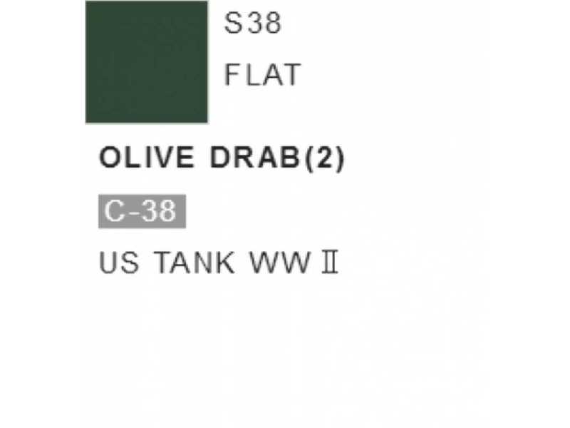 S038 Olive Drab (2) - (Flat) Spray - image 1