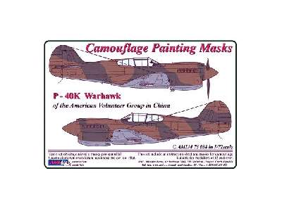 Curtiss P -40 K Warhawk - Camouflage Painting Masks - image 1
