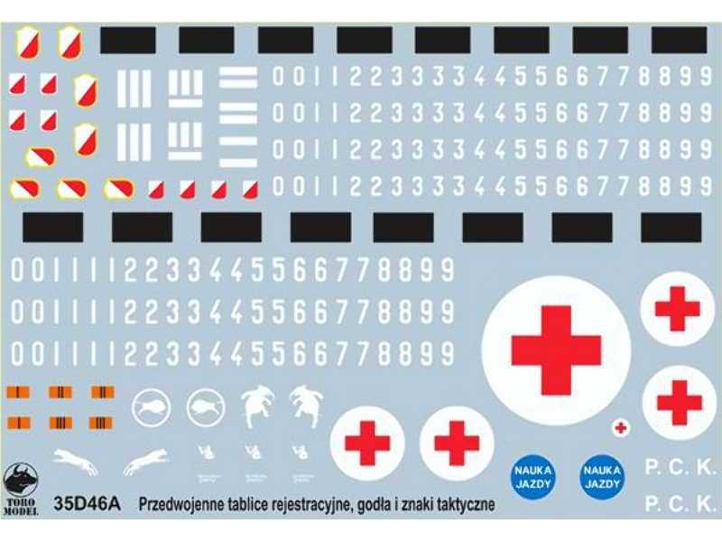 Polish Army vehicles Pre-war registration numbers, unit insignia - image 1