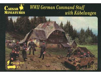 WWII German command staff with Kubelwagen - image 1