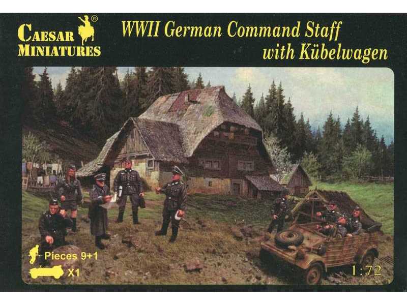 WWII German command staff with Kubelwagen - image 1 WWII German command staff with Kubelwagen - image 1