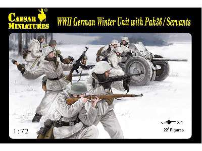 WWII German Winter Unit with Pak 36 / Servants - image 1