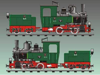 T2-71 Henschel Bn2t+t Niemiecki Parowóz Wąskotorowy Z 1939 Roku - image 3