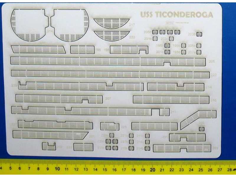 USS Ticonderoga - Pomosty Ryflowane 1:200 - image 1