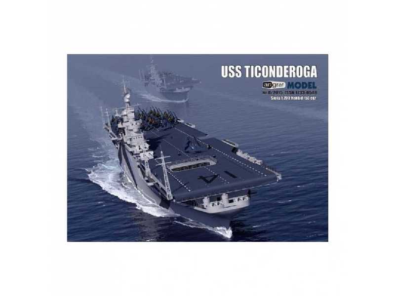 Amerykański Lotniskowiec USS Ticonderoga, Model + Wręgi - image 1 Amerykański Lotniskowiec USS Ticonderoga, Model + Wręgi - image 1