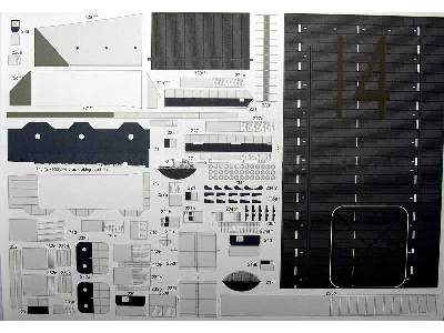 Amerykański Lotniskowiec USS Ticonderoga, Model + Wręgi - image 35