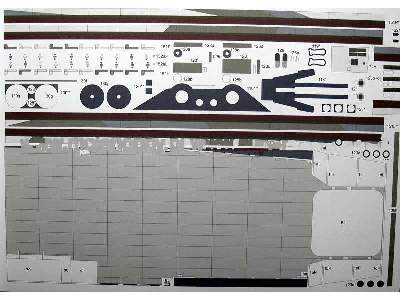 Amerykański Lotniskowiec USS Ticonderoga, Model + Wręgi - image 37