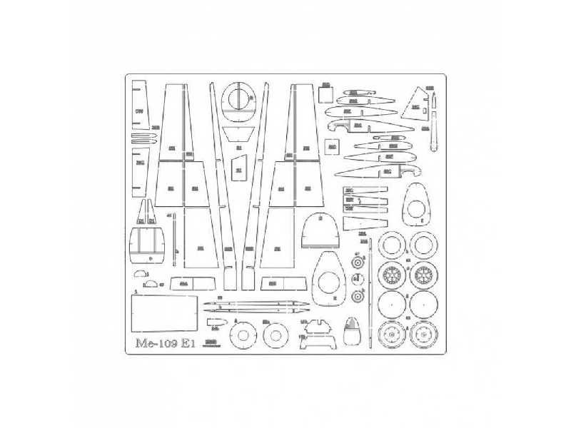 Messerschmitt Bf-109 T1 - Szkielet - image 1