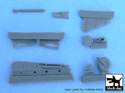 Focke-wulf Fw 190 D-9 Tail Wheel For Hasegawa Kits, 7 Resin Part - image 2