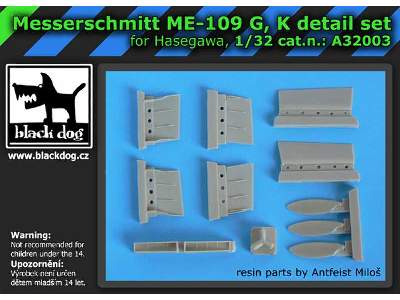 Bf-109 G,k For Hasegawa - image 2