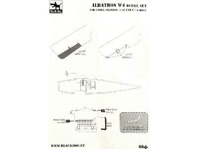 Albatros W4 Detail Set For Gavia 016/0109, 14 Resin Parts - image 3
