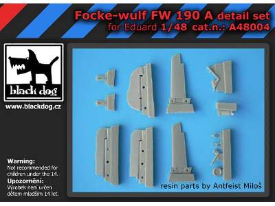 Focke-wulf Fw 190 A Detail Set For Eduard 1/48, 13 Resin Parts - image 2