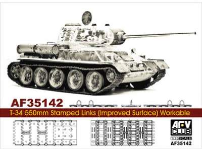 Soviet T-34 550mm Stamped Links (Improved Surface) Workable - image 1