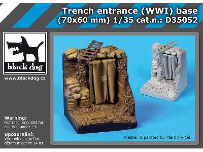 Trench Entrance WW I Base - image 5