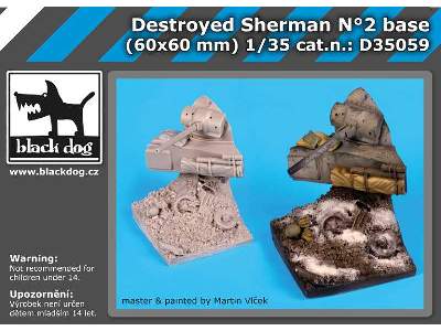 Destroyed Sherman N°2 Base - image 5