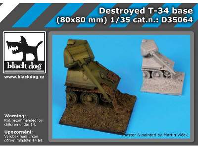 Destroyed T 34 Base - image 5