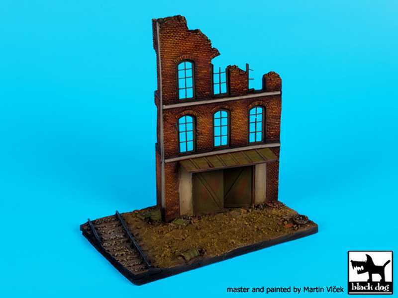 Ruined Factory With Railroad Base - image 1