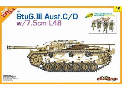 StuG. III Ausf.C/D w/7.5cm L48 With bonus German figure set - image 1