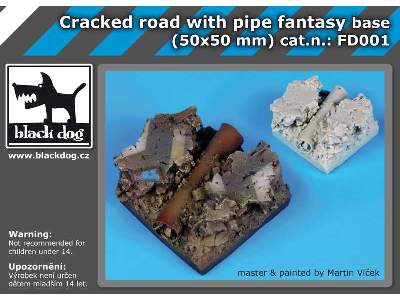 Cracked Road With Pipe Base Fantasy Base - image 5