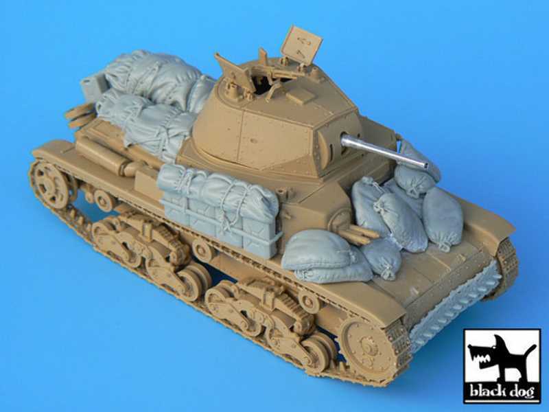 Carro Armato Accessories Set For Tamiya Kit, 18 Resin Parts - image 1