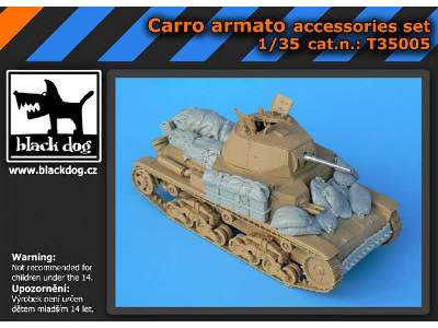 Carro Armato Accessories Set For Tamiya Kit, 18 Resin Parts - image 4