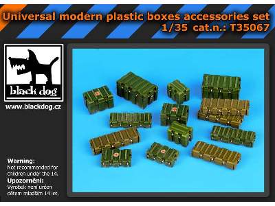 Universal Modern Plastic Boxes Accessories Set - image 4