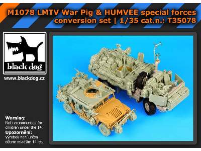 M1078 Lmtv War Pig Plus Humvee Spec.F. For Trumpeter Plus Tamiya - image 4