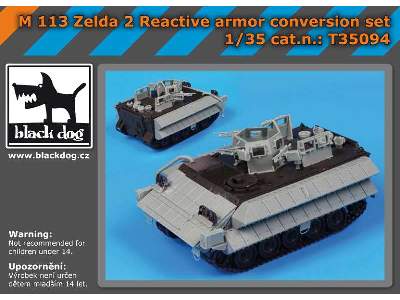 M113 Zelda2 Reactive Armor Conversion Set For  Tamiya - image 5