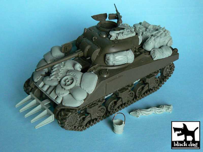 US Sherman Accessories Set For Tamiya 32505, 36 Resin Parts - image 1