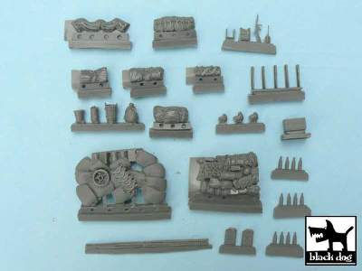 US Sherman Accessories Set For Tamiya 32505, 36 Resin Parts - image 5