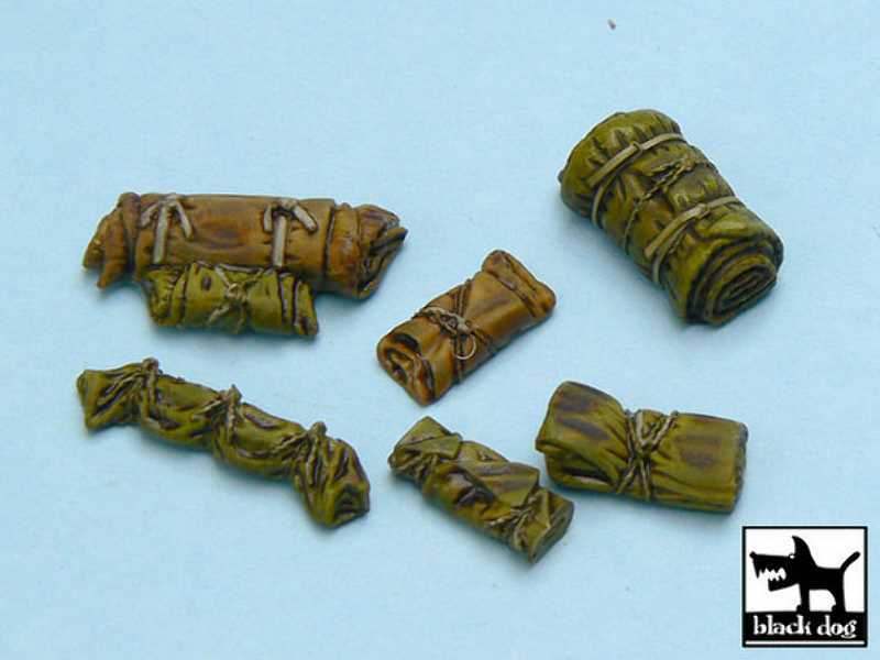 Tentage + Bedrolls #2 Accessories Set 24 Resin Parts - image 1