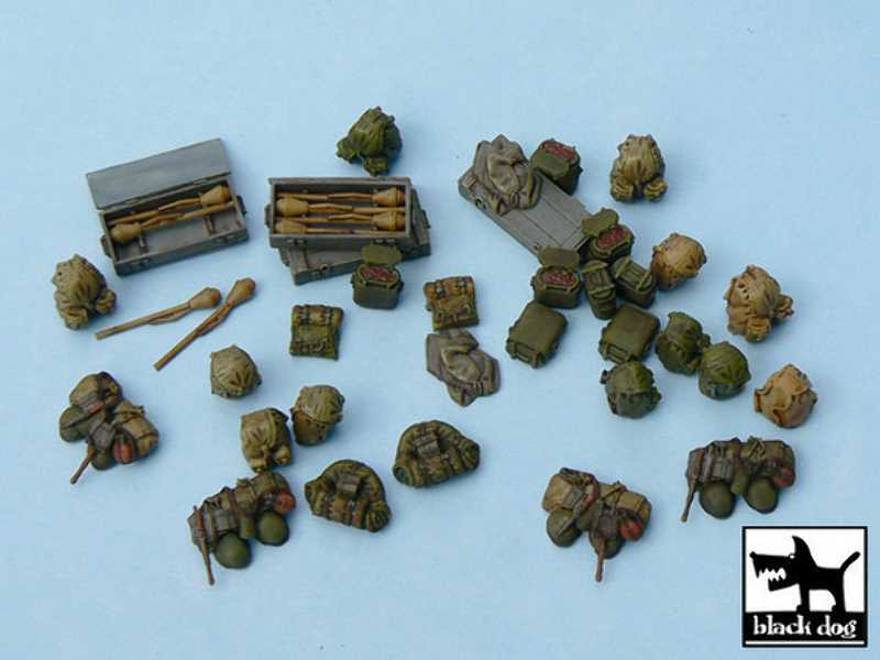 German Equipment Accessories Set 35 Resin Parts - image 1