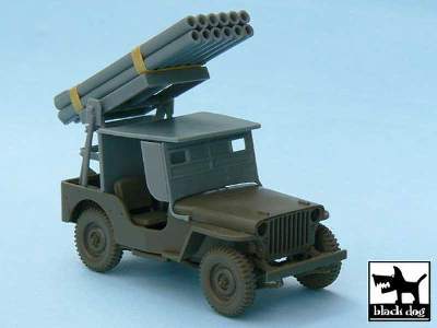 Jeep With Rocket Launcher For Tamiya 32552, 43 Resin Parts - image 1