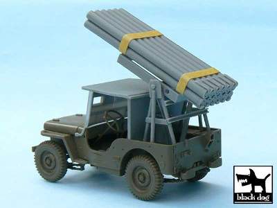 Jeep With Rocket Launcher For Tamiya 32552, 43 Resin Parts - image 2