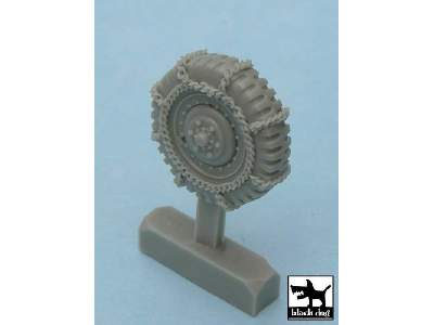 M 8 / M 20 Snowchained Wheels Set For Tamiya Kits, 6 Resin Parts - image 2