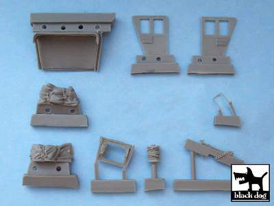 US 2 1/2 Ton Cargo Truck Accessories Set For Tamiya 32548, 10 Re - image 2