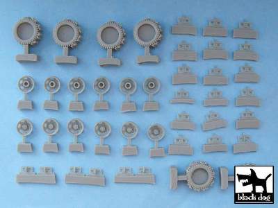 US 2 1/2 Ton Cargo Truck Traction Devices For Tamiya 32548, 42 R - image 2
