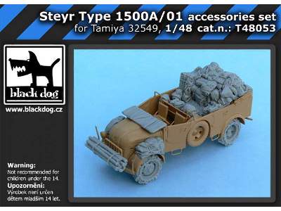 Steyr Type 1500a/01 Accessories Set For Tamiya 32549, 25 Resin P - image 5