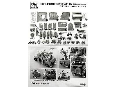 IDF Uparmored Humvee Conversion Set For Tamiya Kit, 50+ Resin Pa - image 7