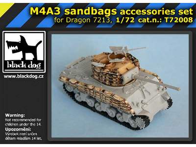 M4a3 Sandbags For Dragon 7213, 6 Resin Parts - image 5