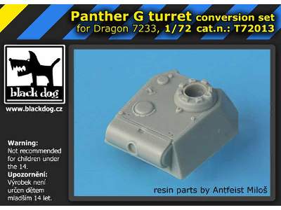Panther G Turret Conversion Set For Dragon 7233 - image 2