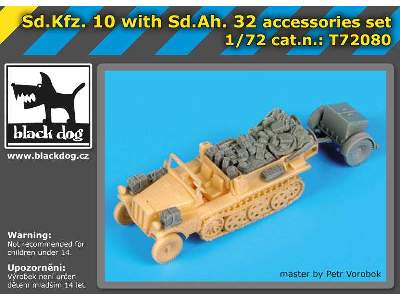 Sd.Kfz 10 With Sd.Ah.32 Accessories Set For Mk 72 - image 5