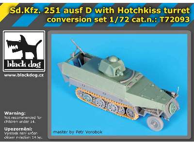 Sd.Kfz.251 Ausf D With Hotchkiss Turret Conv.Set For Dragon - image 5