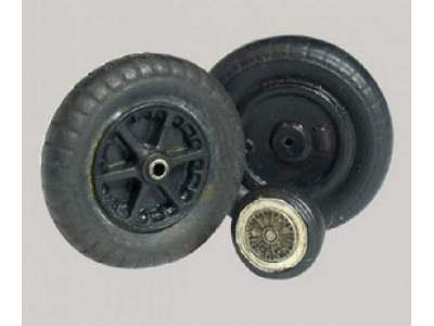 Resin Wheels To Messerschmitt Bf 109b, C, D, E, F, T - image 1